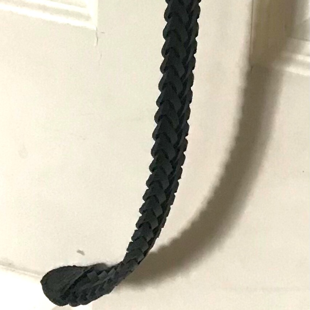 Brand new black braided style belt size 36
